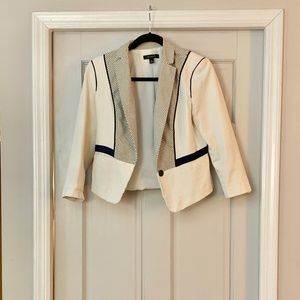 White striped blazer